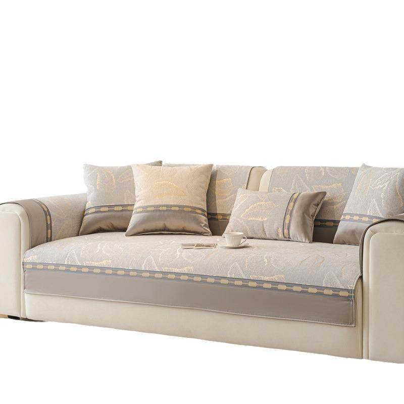 New Sofa Cushion Chenille Four Seasons Universal Simple Light Luxury Modern Non-Slip Leather Sofa Cover Cloth Towel