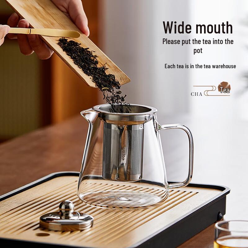 High Borosilicate Glass Brew & Boil Teapot