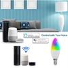 Intelligent Candle Lamp Wifi Light Bulb E14 RGB+CW+WW 5W Tuya Smart Life APP Voice Control Compatible Alexa Google Home Dimmable