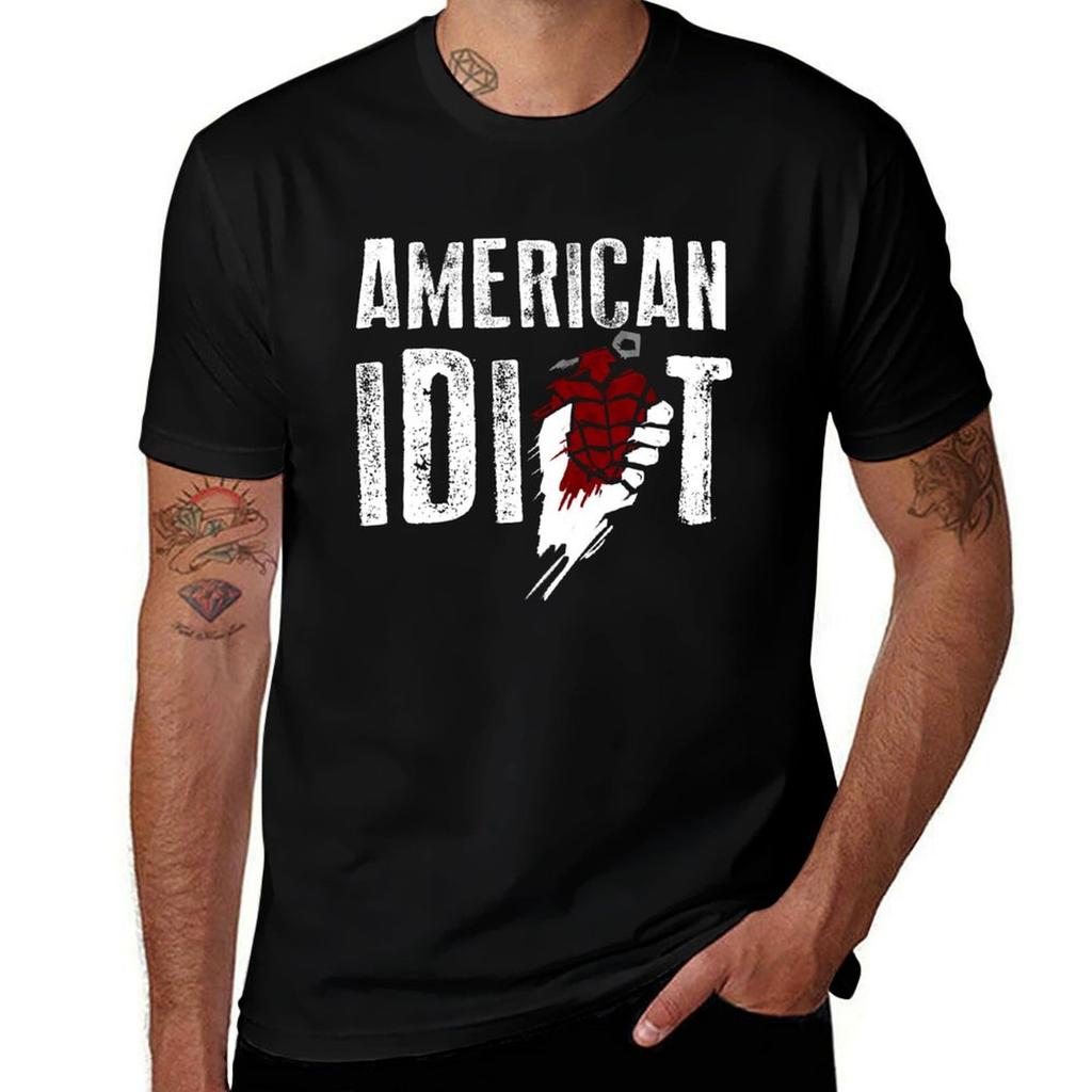 American Idiot Tshirt Casual Loose Fit Short Sleeve Tshirt