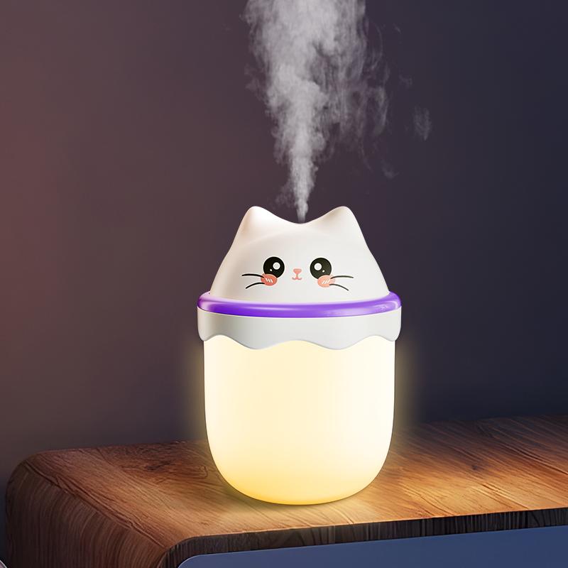Cute Pet Humidifier Desktop Home Mini Spray Hydrator Atmosphere Night Light Office Creative Portable Cold Fog For Travel Bedroom