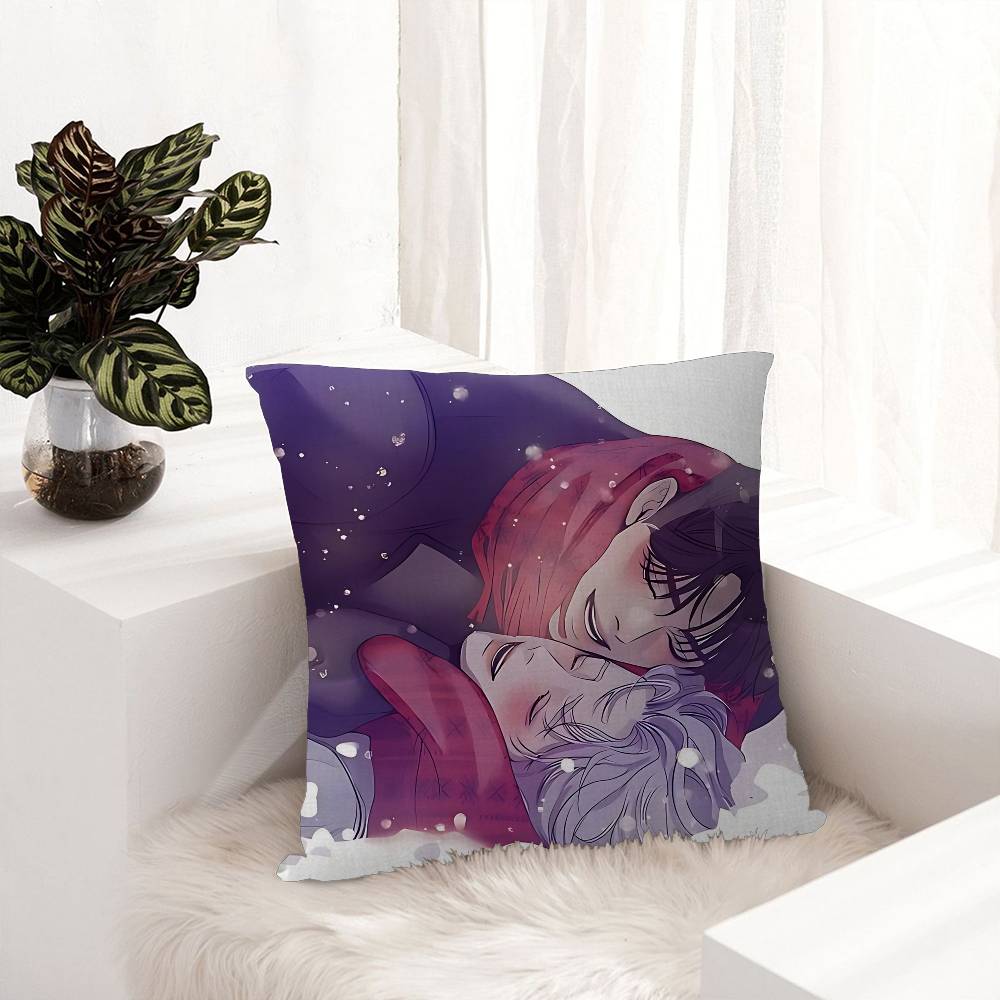 

Pearl Boy BL Anime Cushion Cover Decorative Pillow Sofa Home Decor Case Pillow Cases 12x12Inch
