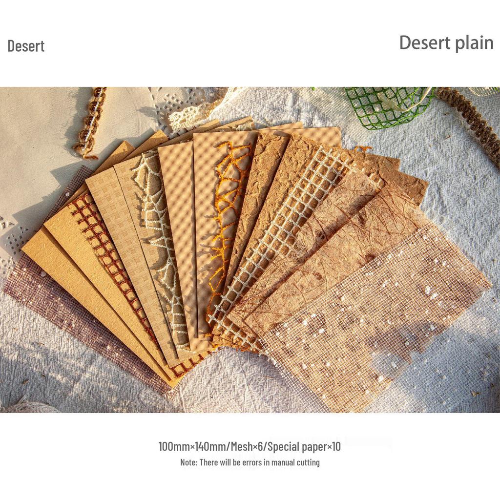 RetroStory Cloud Garn: DIY Retro Hintergrundpapier-Pack für Ita-Tasche & Journaldekoration