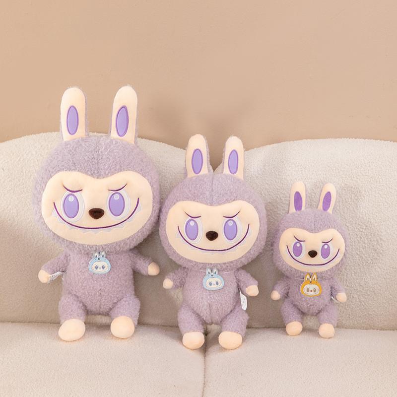 Adorable Labubu Plush Doll Soft Toy Cute Bubble Mart Figure Gift For Girls 30cm 45cm 55cm