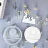 Silicone Mould Gypsum Candle Holder Mold Candle Stand Mould Jewelry Making Tool