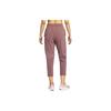 Nike Dri-FIT Fast Solid Quick-Dry Mid-Waist Drawstring Casual Knit Sports Pants Women Pants Smoke-Gray Purple Red FB7030-208
