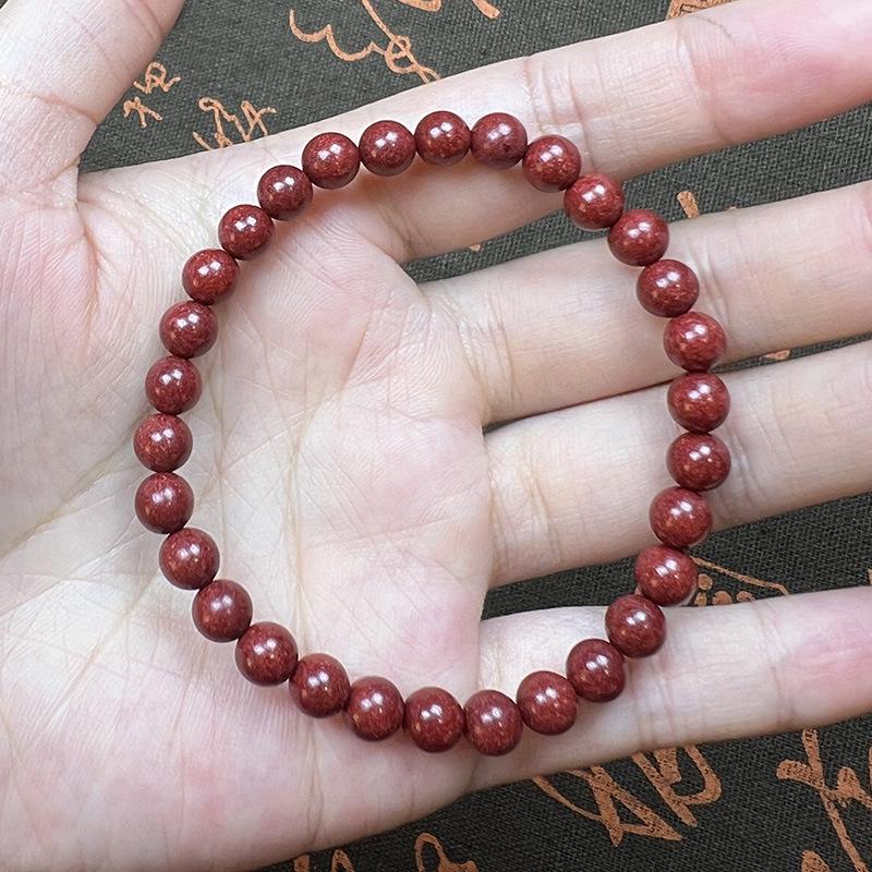 Classic Red Musk Incense Beads Bracelet with Wenge Wood - Elegant and Playful Gift Box