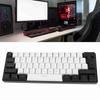 Gaming Keyboard USB 61 Keys RGB Backlit Ergonomic Contrast Color ABS Keycaps Wired Keyboard for Desktop Laptop Travel