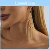 Fashionable Triangle Gold Crystal Earrings For Women Elegant Street Style
