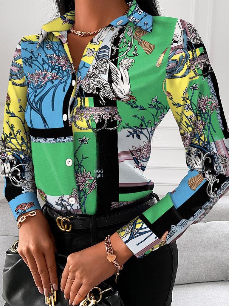 Women's Shirt Imported Top Spring Autumn Long Sleeve Elegant Overcoat Shirt Women's Summer