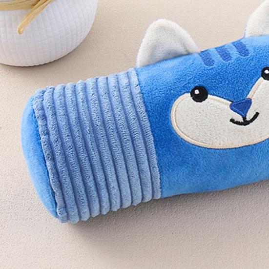 Pet Teeth Grinding Toy with Wrinkle Sound Mop Plush Texture Chewing Toy Emotional Comfort Lightweight Interactive Toy