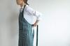 Stripe Apron Green Short [Marks International] Butcher's DX-101GR