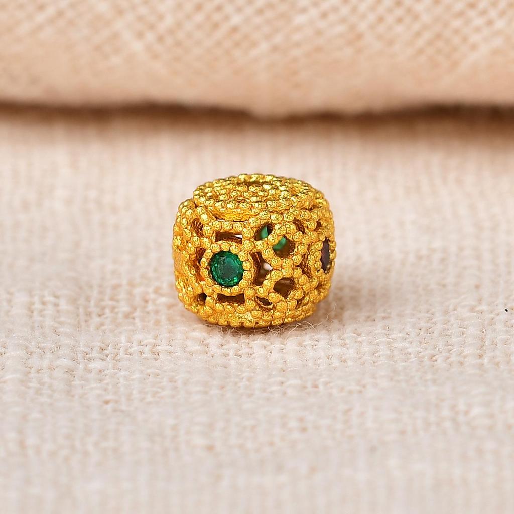 Vintage Gold Spacer Beads for DIY Bracelets & Necklaces – High-Grade Crystal Accessories with Strong Color Protection