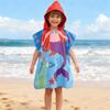 Children's Hooded Bathrobe Towel - Quick-Drying, Absorbent, for Beach, Bath, and Swimming