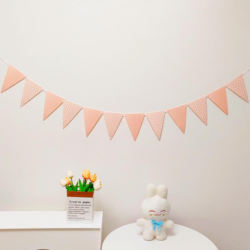 Colorful Happy Birthday Flag Decoration for Baby's First Birthday Photoshoot