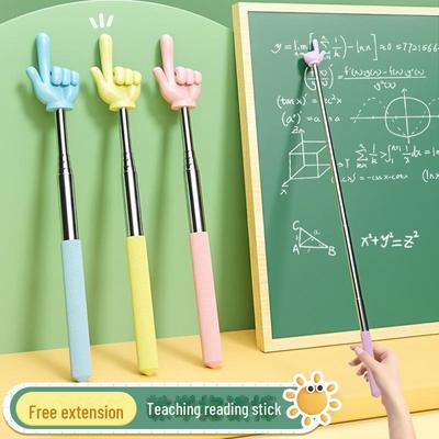 Retractable Finger Reading Pointer for Teachers and Children