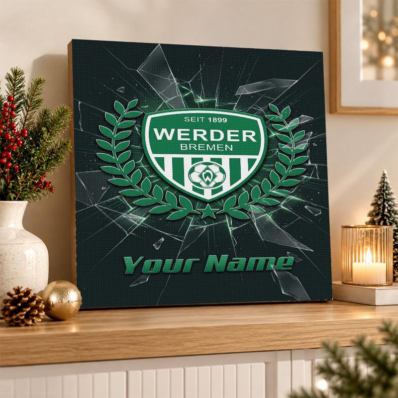 Werder Bremen FC Custom Name Text 5D Diamond Painting Kit DIY Full Drill Diamond Art Decoration