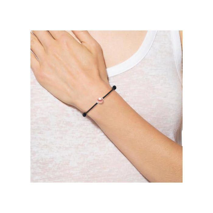 Bracelet - PEARLS et COLORS NATURAL FINE PEARLS - Perle d'eau douce 9-10 mm - Rose naturel AAA+ - Argent 925