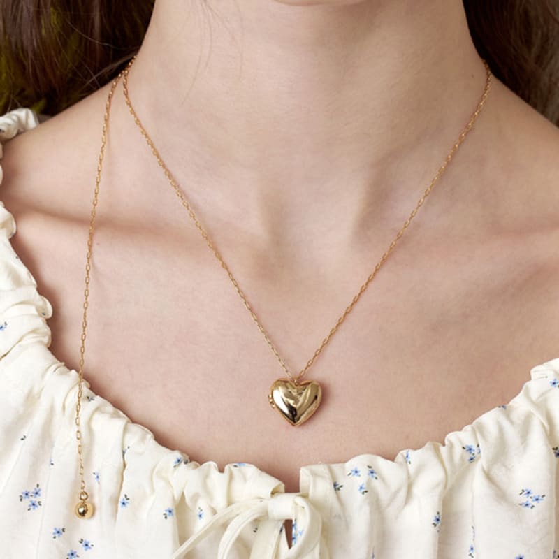 ENGBROX comfy heart long necklace