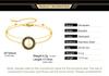 Dawapara Vintage Peace Sign Bracelet Peace Love Happiness Blessing Charm Couple Bracelet Stainless Steel Jewelry
