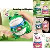 Cute Green And Pink Heart Frog Light Up Love Messaging Recording Fun Car Decoration