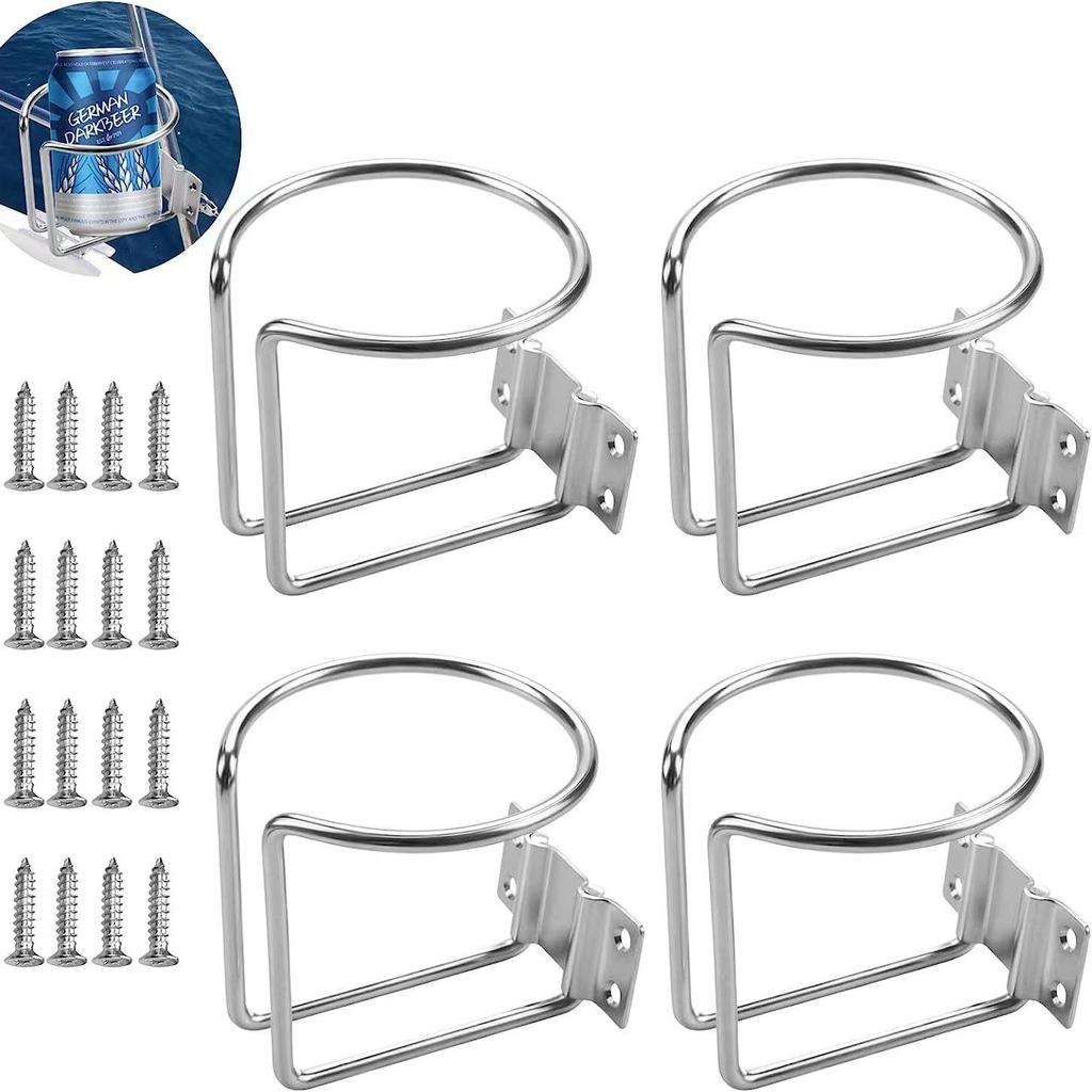 Nástěnný kovaný držák na poháry pro auto, loď, RV, jachtu nebo kancelářský stůl