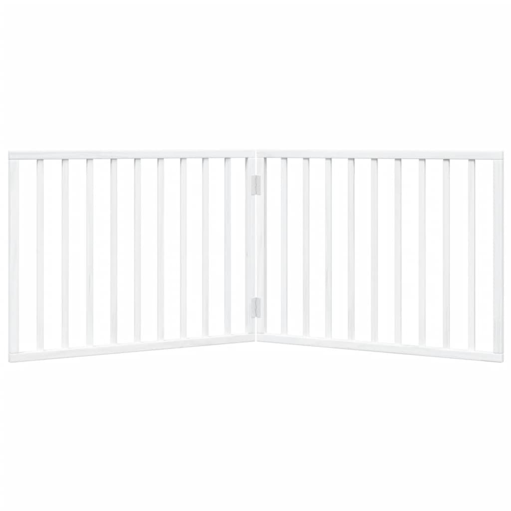 Vidaxl Foldable Pet Safety Gate, 2 Panels, White, 160Cm