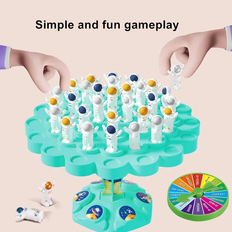 Spaceman Balance Tree Toy Children's Educational Montessori Math Toys Balancing Board Parent-Child Interaction Table Games