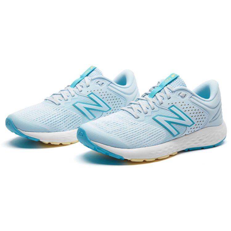 New Balance Nb 520 Comfortable Mesh Synthetic Leather Low Top Running Shoes Women sneaker Light-Sea-Blue W520LY7