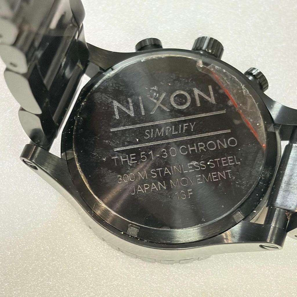 Used NIXON 51-30 Chrono All Black Chronograph Watch