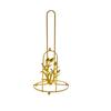 Iron Tree Paper Towel Holder Gold Free Standing Roll Paper Towel Holder One-handed Tear Decorative Tissue Stand Bathroom