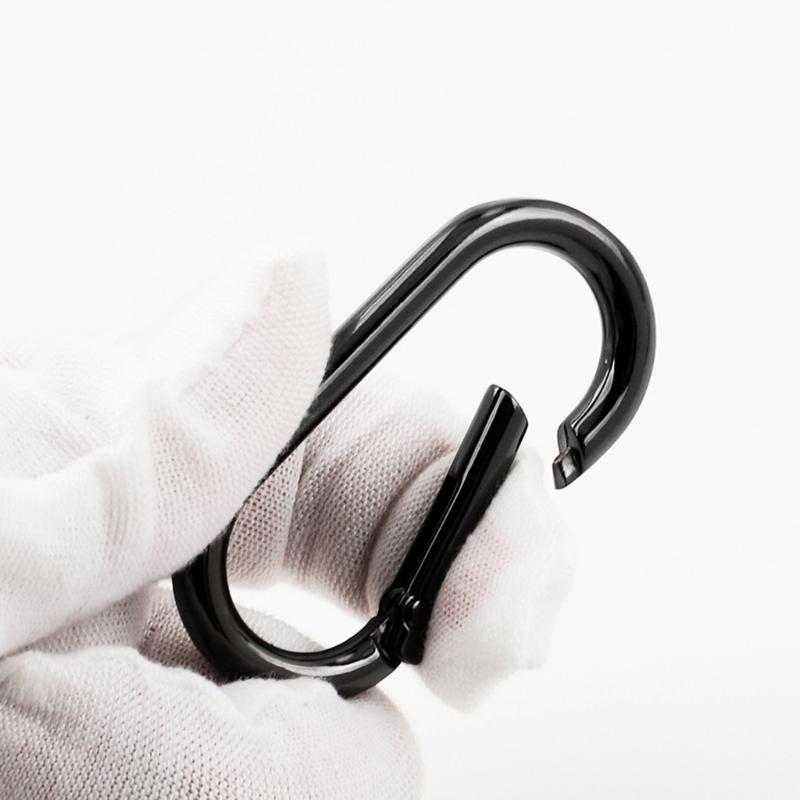 2 Pcs/Set Oval Rings Buckle Spring Oval Rings Spring Keyring Buckles Metal Oval Rings for Bag Purses Belts Keychain