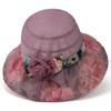 Summer fashionable and elegant sunscreen sun basin hat mesh breathable big eaves bucket hat outdoor sun hat children