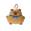 Creative Food Pendant Girl Cartoon Capybara Plush Doll Bread Charm Decoration Accessory