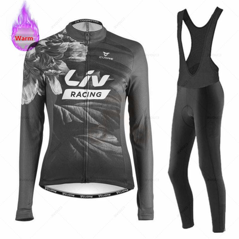 2026Women Winter Bicicleta Set Outdoor Thermal Fleece Cycling Clothing Road Bike Shirt MTB Jersey Bicycle Uniform Roupa Ciclismo