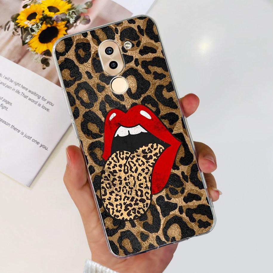 For Honor 6X Case BLN-AL10 BLL-L22 BLN-L21 Cover Fashion Flower Clear Silicone Soft Funda For Huawei Mate 9 Lite GR5 2017 Bumper