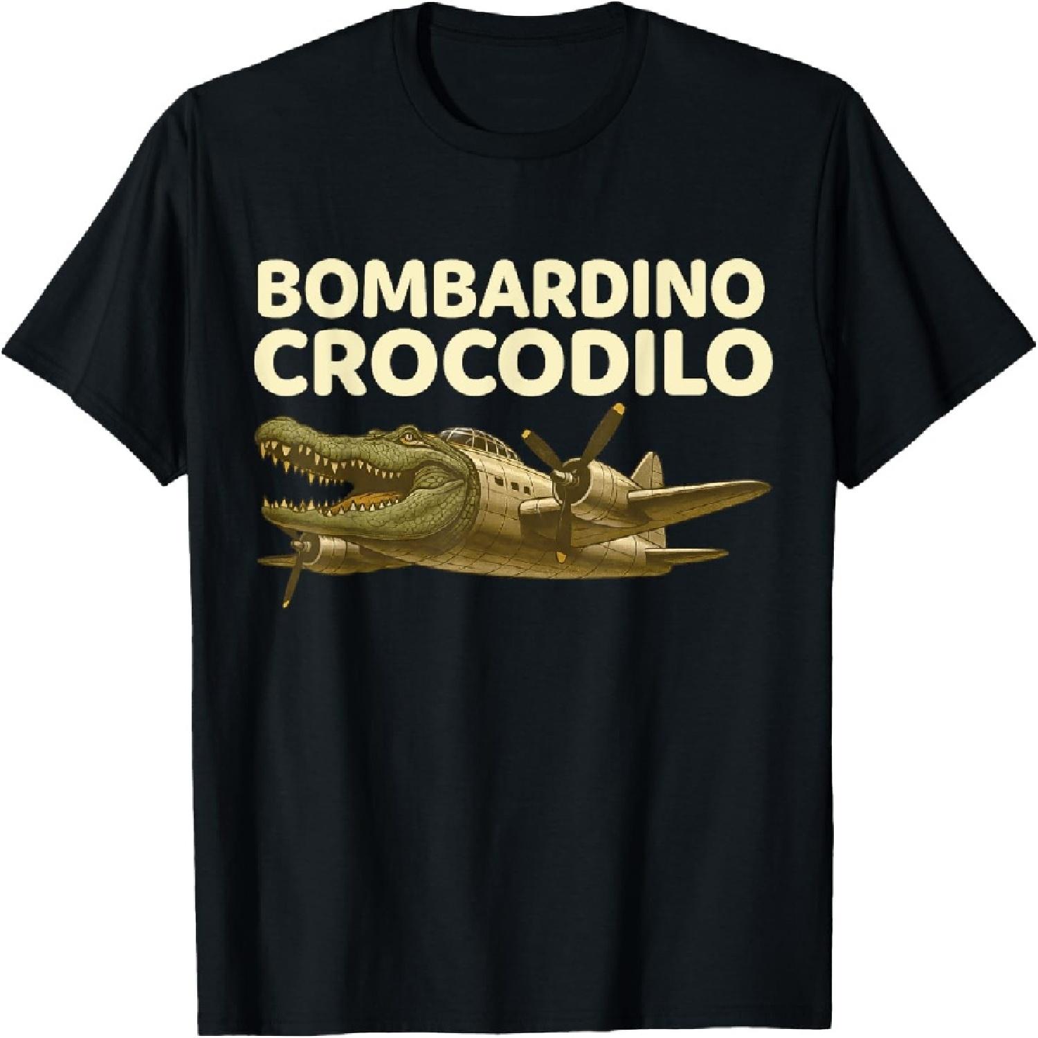 Bombardino Crocodilo - Смешная итальянская мем-футболка для детей S