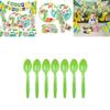 Colorful Cartoon Dinosaur Party Birthday Supplies Tableware Plates Cups Banner Set