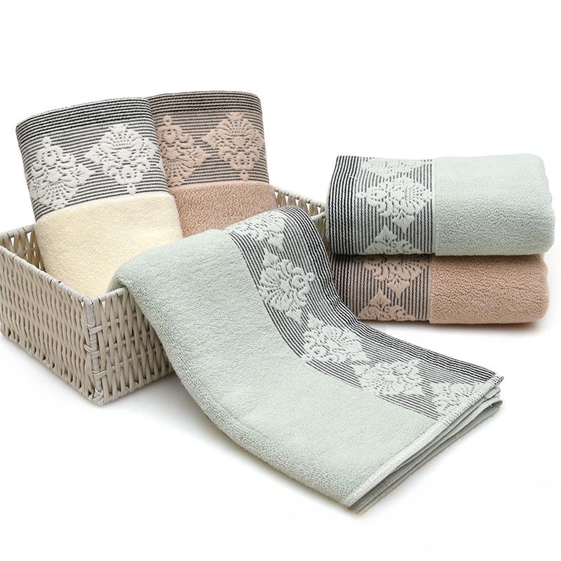 Toalha de algodão europeia flor macia absorvente grande toalha de rosto supermercado presente atacado toalha de rosto toalha doméstica