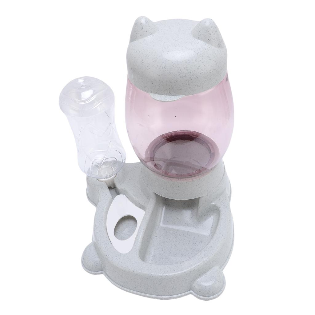 Distribuitor Automat de Apă pentru Animale de Companie cu Bol Multifuncțional Capacitate Mare Set Hrănitor și Adăpător