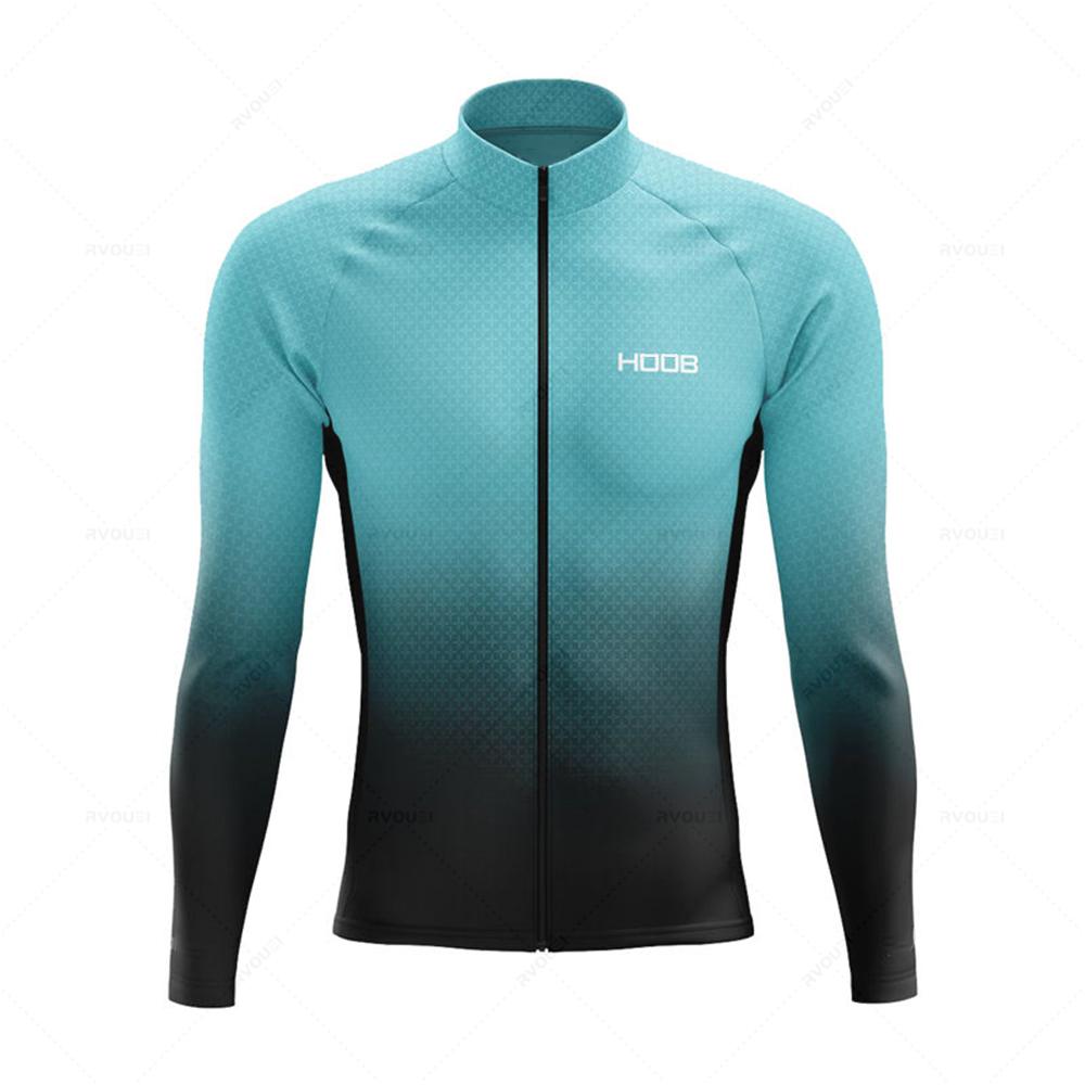 2026 Spring New Team Long Sleeve Cycling Jersey Set MTB Bike Clothing Uniform Men's Thermal Fleece Bicycle Maillot Ropa Ciclismo