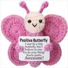Positive Butterfly Crochet Cute Creative Emotional Support Doll Toy Knitting Birthday Gifts for Christmas Party Decor Ornaments