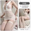 Lace skirt sexy lingerie suspenders sexy cross lace-up nightgown perspective seduction passion stockings set