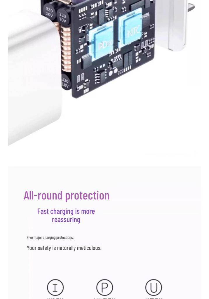 30W Fast Charger for iPhone 14 with Original Apple PD Cable, Compatible with iPhones 13, 15, and 16.