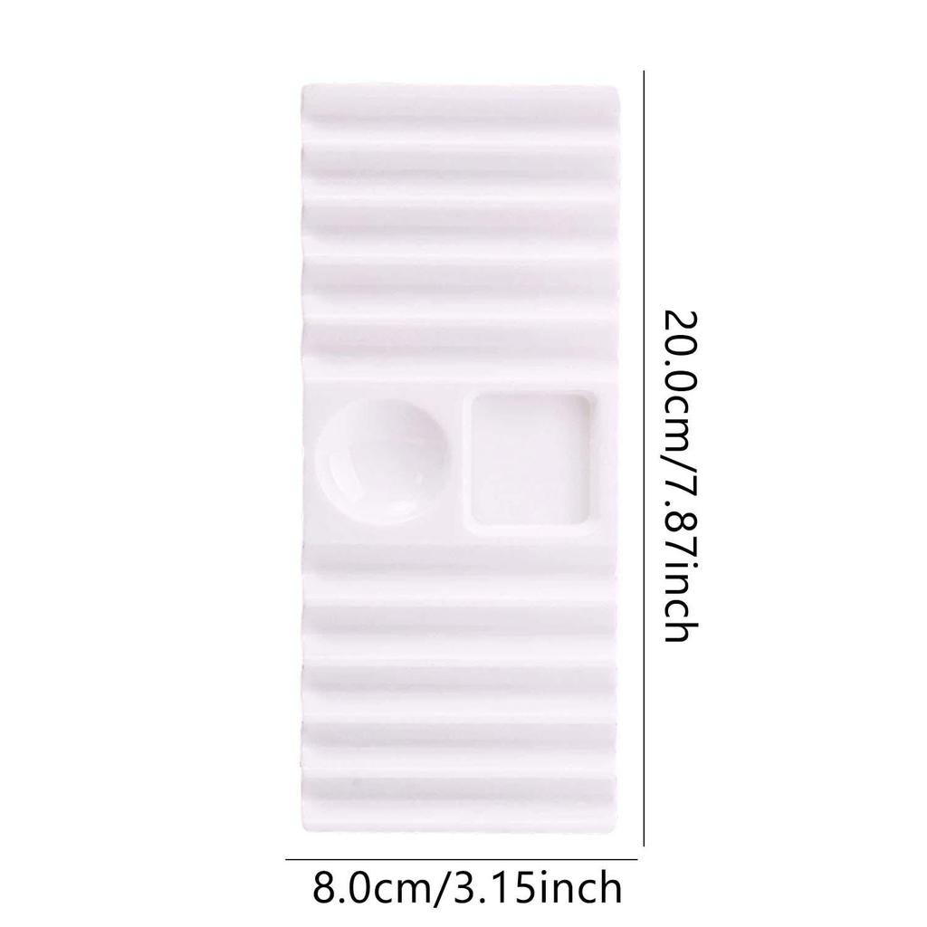 Reusable Nail Art Palette with Brush Holder Nail Arts Pen Holder Color Mixing Tray Display Stand Nails Storage Showing Shelf