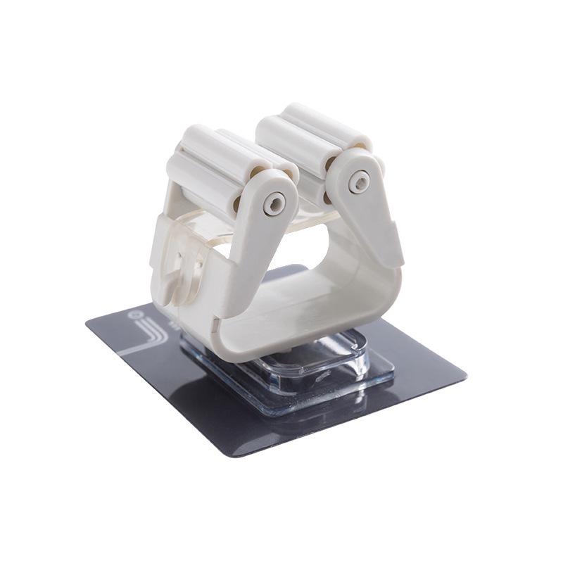 Traceless Suction Cup Mop Hanger, Bathroom Non-Punching Mop Rack, Mop Clip, Bathroom Clip Hanger