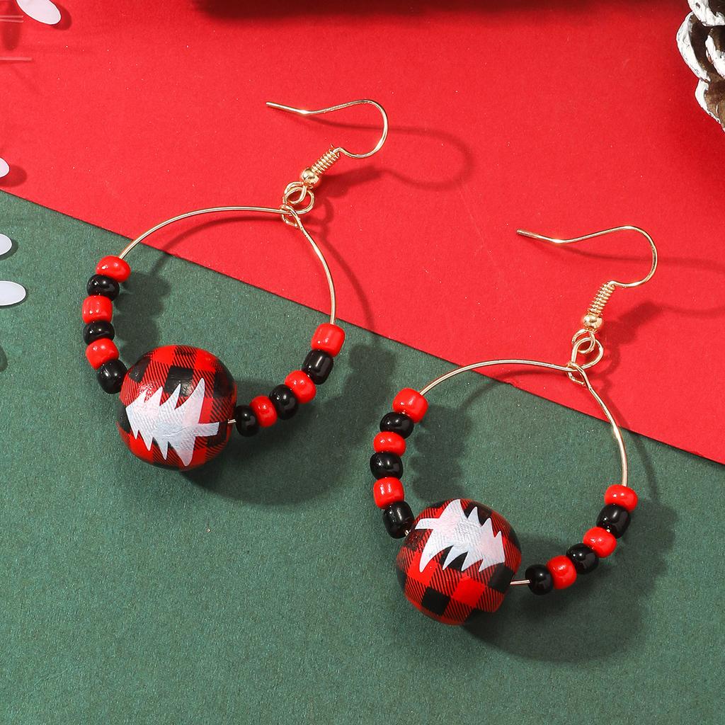 Unique And Stylish Christmas Tree Print Jewelry Set Necklace Bracelet Earrings And