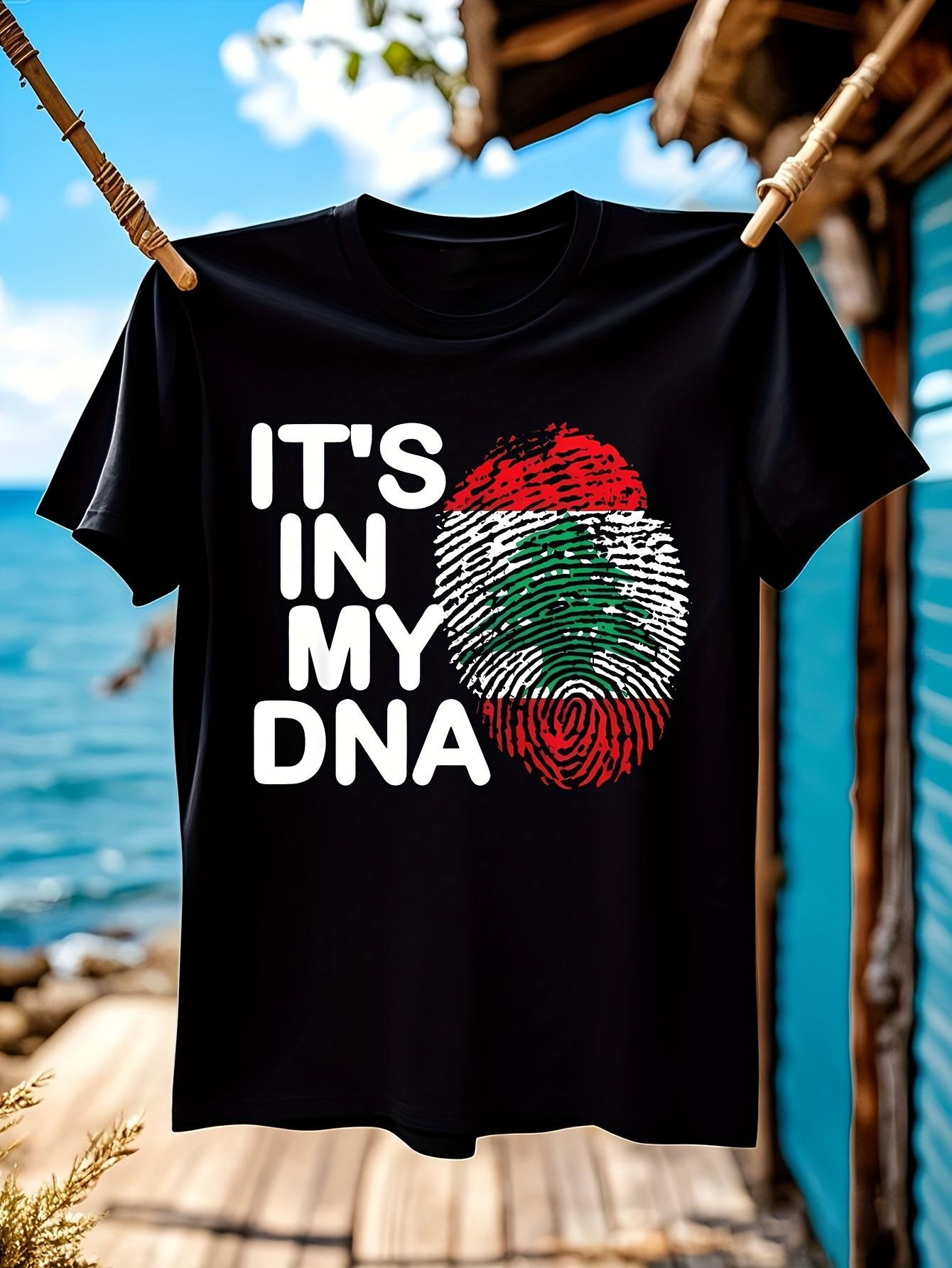 Funny Tshirt Funny Its In My DNA Lebanese Flag Graphic Ts... S