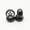 4pcs/set Alloy Rc Wheel Rim  Drift Tire for 1/28 Wltoys K969 K989 P929 Kyosho Rally Model Car Upgraded Part