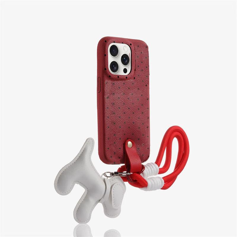 

Leather Dog Xiaomi 15 Mobile Phone Case Redmi K80 Women s Soft Note13pro Leather Pattern K60 Xiaomi 14Pro Hand Rope Mi 7
